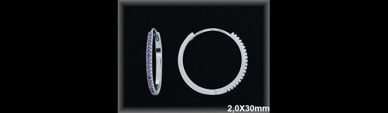 Mayorista de Plata de Aros ref AZ361DA  Aros de Plata al por Mayor