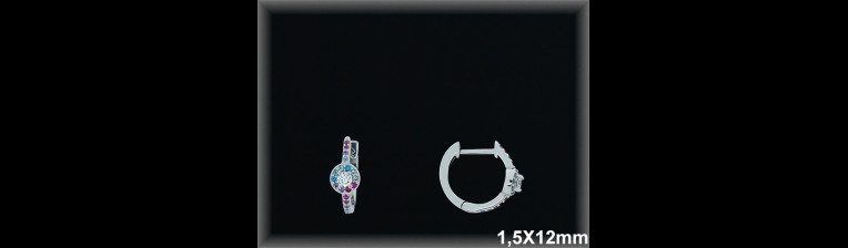 Mayorista de Plata de Aros ref AZ362T  Aros de Plata al por Mayor