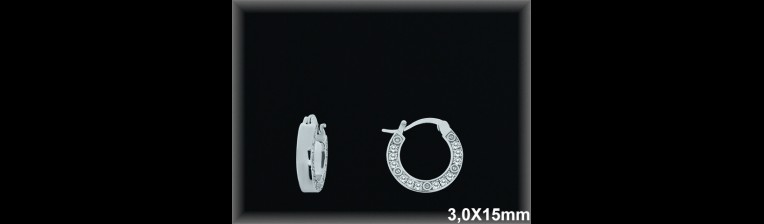 Mayorista de Plata de Aros ref AZ366  Aros de Plata al por Mayor