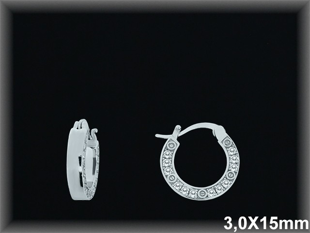 Mayorista de Plata de Aros ref AZ366  Aros de Plata al por Mayor