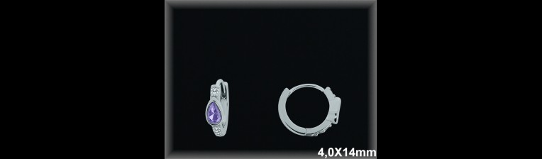 Mayorista de Plata de Aros ref AZ369A  Aros de Plata al por Mayor