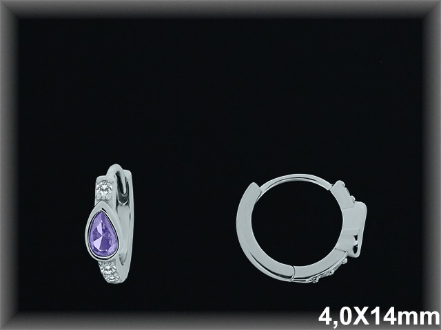 Mayorista de Plata de Aros ref AZ369A  Aros de Plata al por Mayor