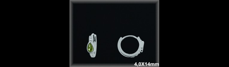 Mayorista de Plata de Aros ref AZ369D  Aros de Plata al por Mayor