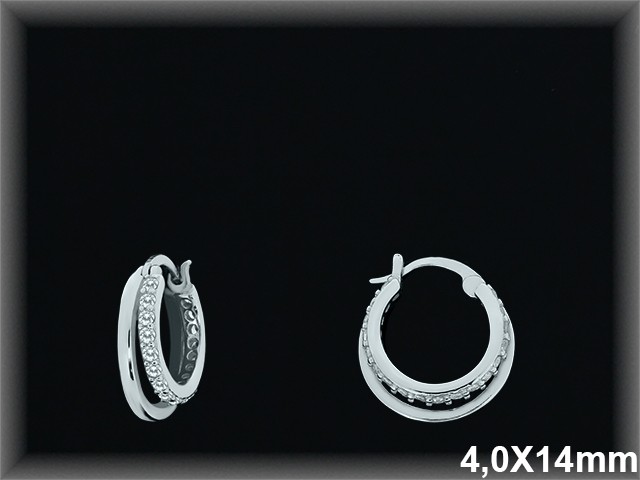 Mayorista de Plata de Aros ref AZ371  Aros de Plata al por Mayor