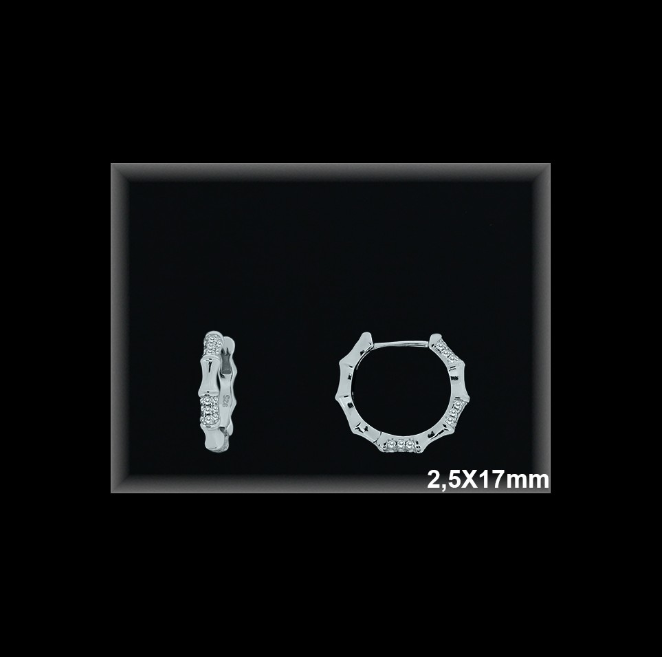 Mayorista de Plata de Aros ref AZ373  Aros de Plata al por Mayor