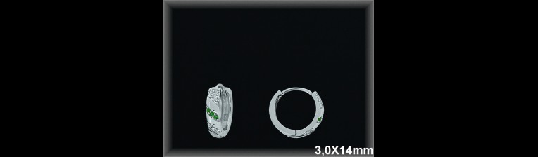 Mayorista de Plata de Aros ref AZ374D  Aros de Plata al por Mayor