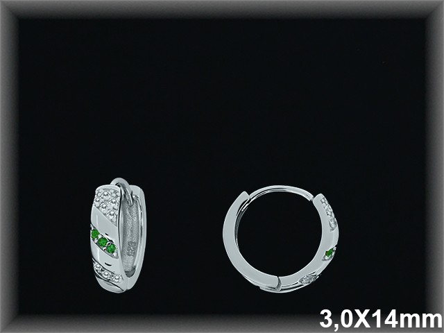 Mayorista de Plata de Aros ref AZ374D  Aros de Plata al por Mayor