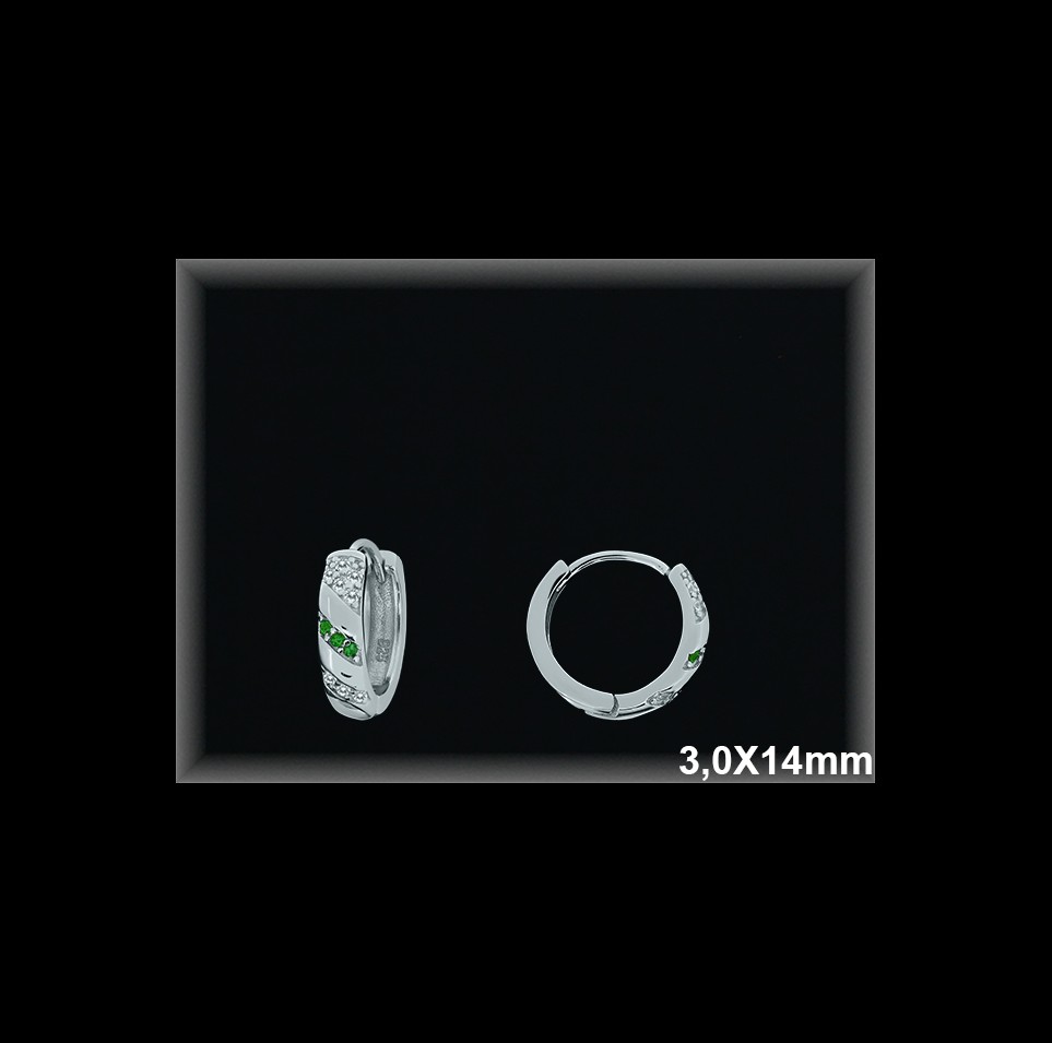 Mayorista de Plata de Aros ref AZ374D  Aros de Plata al por Mayor