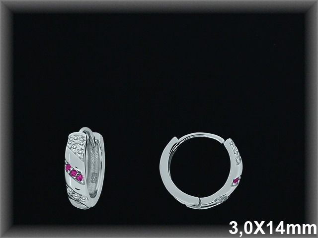 Mayorista de Plata de Aros ref AZ374R  Aros de Plata al por Mayor
