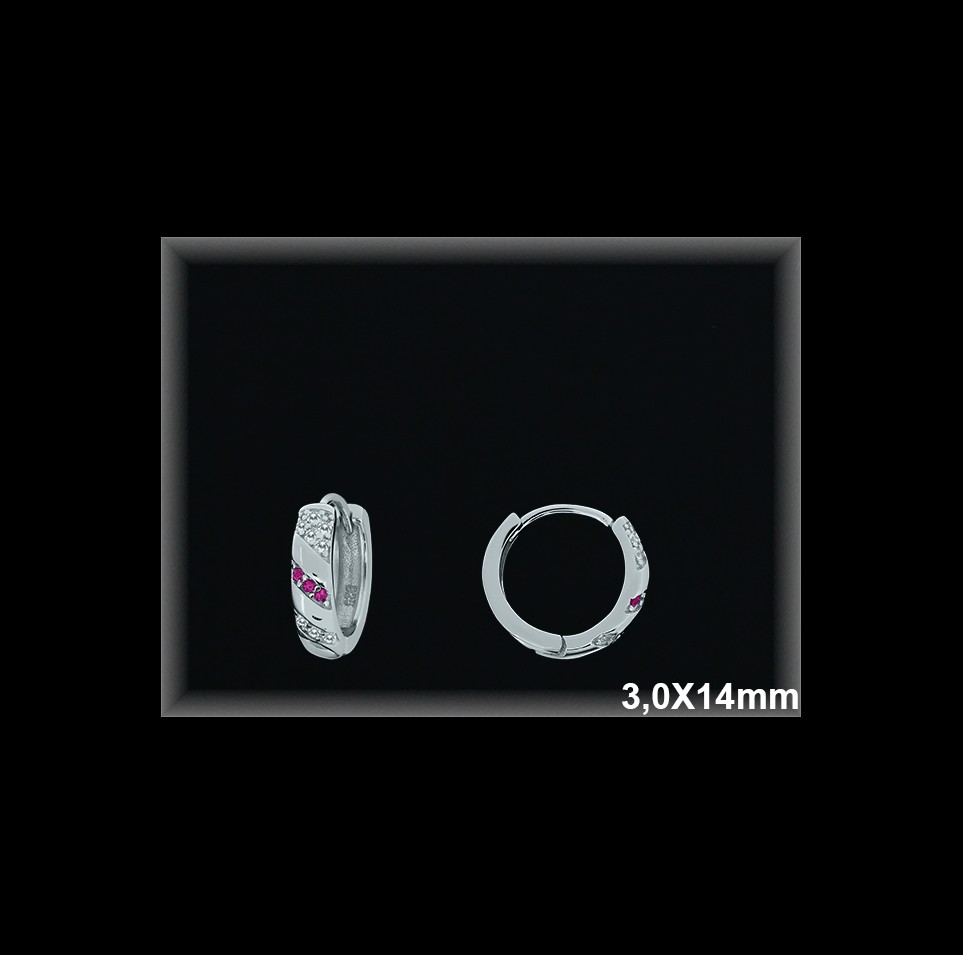 Mayorista de Plata de Aros ref AZ374R  Aros de Plata al por Mayor