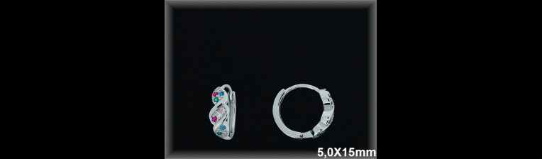 Mayorista de Plata de Aros ref AZ375T  Aros de Plata al por Mayor