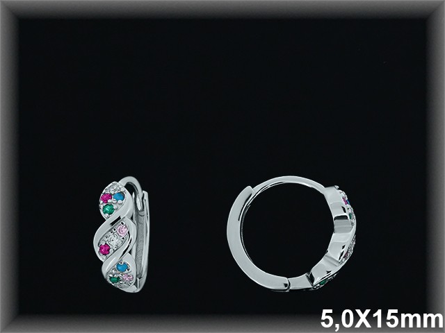 Mayorista de Plata de Aros ref AZ375T  Aros de Plata al por Mayor
