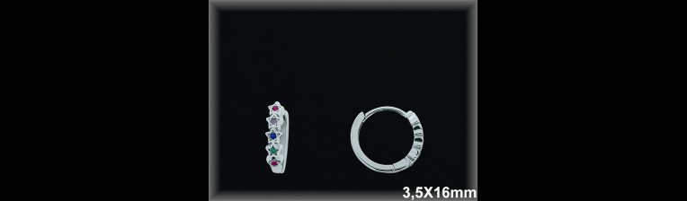 Mayorista de Plata de Aros ref AZ383T  Aros de Plata al por Mayor