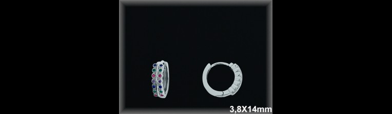 Mayorista de Plata de Aros ref AZ384T  Aros de Plata al por Mayor