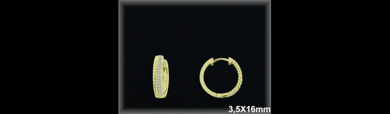 Mayorista de Plata de Aros ref AZ392C  Aros de Plata al por Mayor