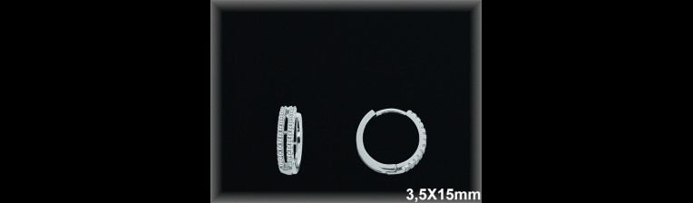 Mayorista de Plata de Aros ref AZ393  Aros de Plata al por Mayor