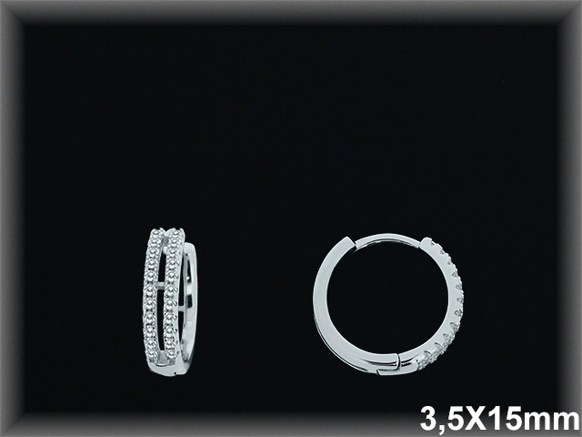 Mayorista de Plata de Aros ref AZ393  Aros de Plata al por Mayor