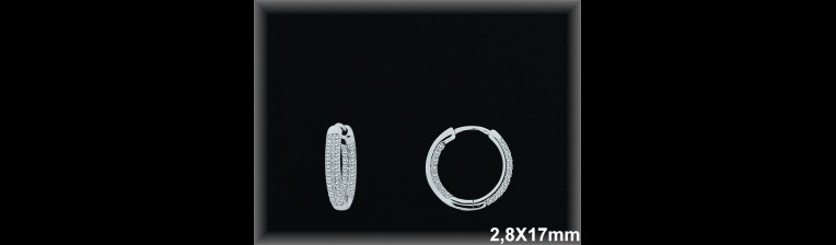 Mayorista de Plata de Aros ref AZ395  Aros de Plata al por Mayor