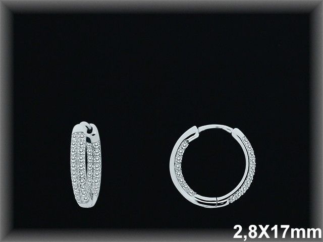 Mayorista de Plata de Aros ref AZ395  Aros de Plata al por Mayor
