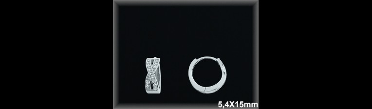 Mayorista de Plata de Aros ref AZ396  Aros de Plata al por Mayor