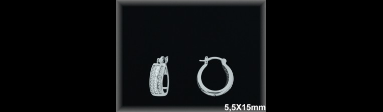 Mayorista de Plata de Aros ref AZ398  Aros de Plata al por Mayor