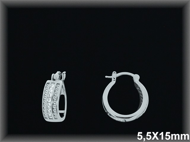 Mayorista de Plata de Aros ref AZ398  Aros de Plata al por Mayor
