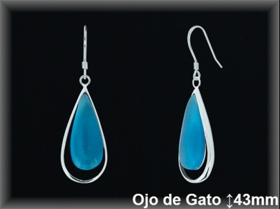 Mayorista de Plata en Pendientes ref J8590G  Pendientes de Plata al por Mayor