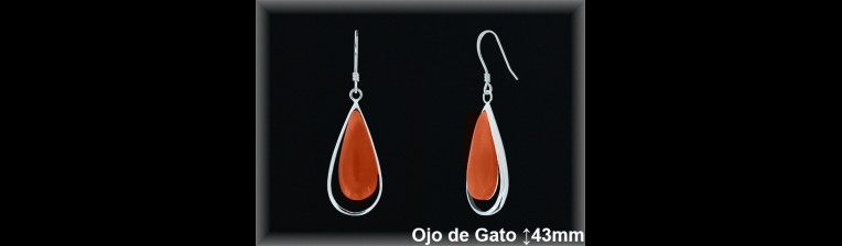 Mayorista de Plata en Pendientes ref J8590R  Pendientes de Plata al por Mayor