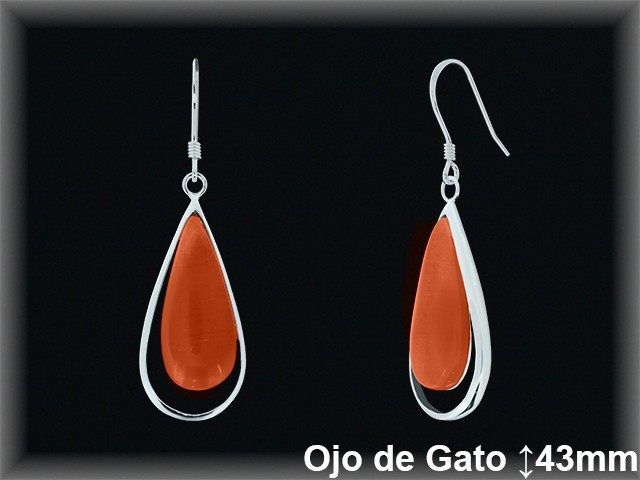 Mayorista de Plata en Pendientes ref J8590R  Pendientes de Plata al por Mayor