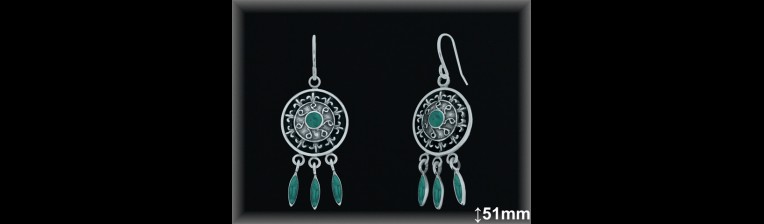 Mayorista de Plata en Pendientes ref LQ052D  Pendientes de Plata al por Mayor