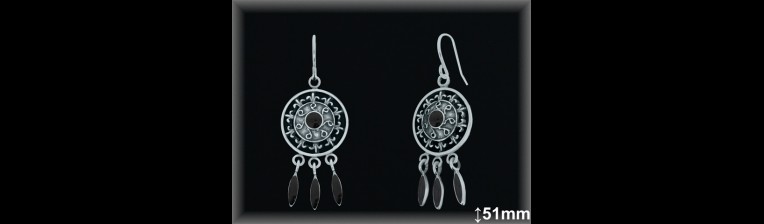 Mayorista de Plata en Pendientes ref LQ052N  Pendientes de Plata al por Mayor