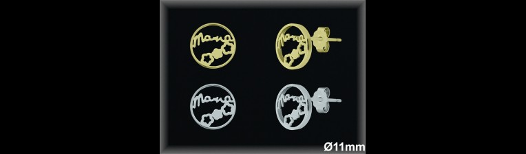 Mayorista de Plata en Pendientes ref ML134BI  Pendientes de Plata al por Mayor