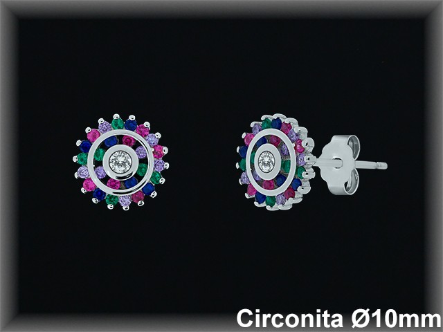Pendientes de Plata al Por Mayor ref MZ129  Mayorista de Pendientes de Plata