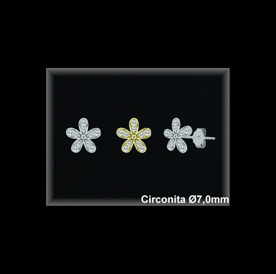 Mayorista de Plata en Pendientes ref MZ206C  Pendientes de Plata al por Mayor