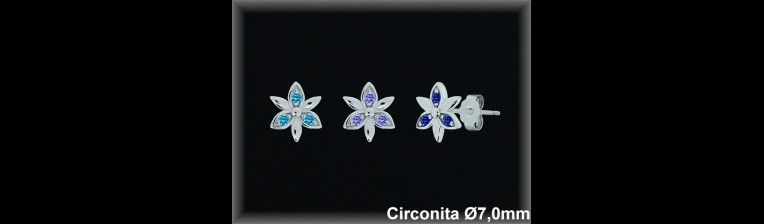 Mayorista de Plata en Pendientes ref MZ207A  Pendientes de Plata al por Mayor