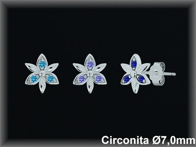 Mayorista de Plata en Pendientes ref MZ207A  Pendientes de Plata al por Mayor