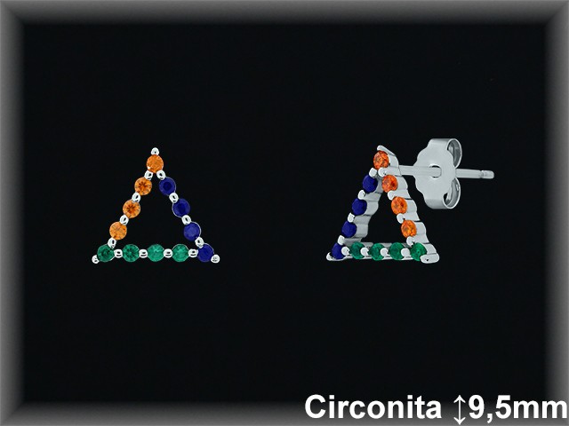 Mayorista de Plata en Pendientes ref MZ217  Pendientes de Plata al por Mayor