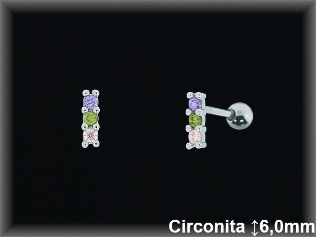 Mayorista de Plata en Pendientes ref MZ476T  Pendientes de Plata al por Mayor