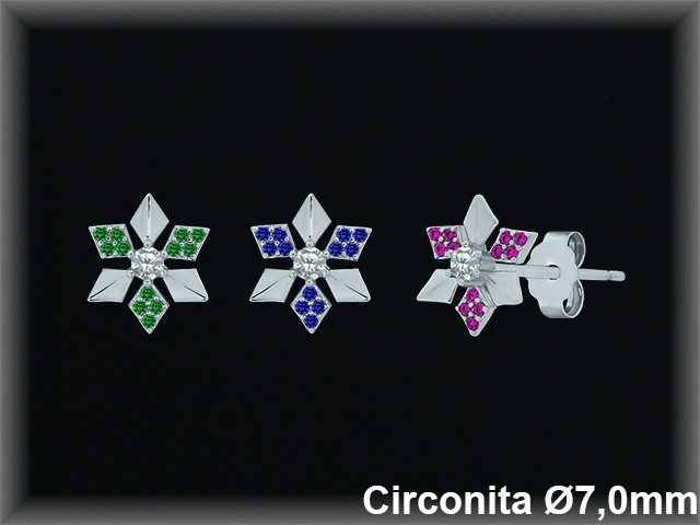 Mayorista de Plata en Pendientes ref MZ520D  Pendientes de Plata al por Mayor