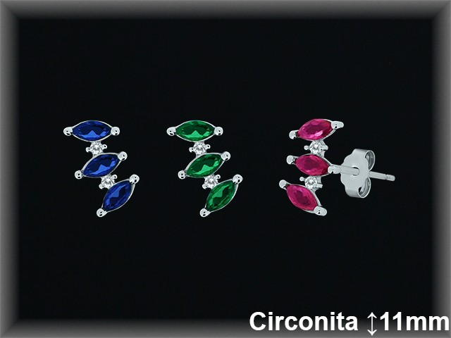 Mayorista de Plata en Pendientes ref MZ577R  Pendientes de Plata al por Mayor