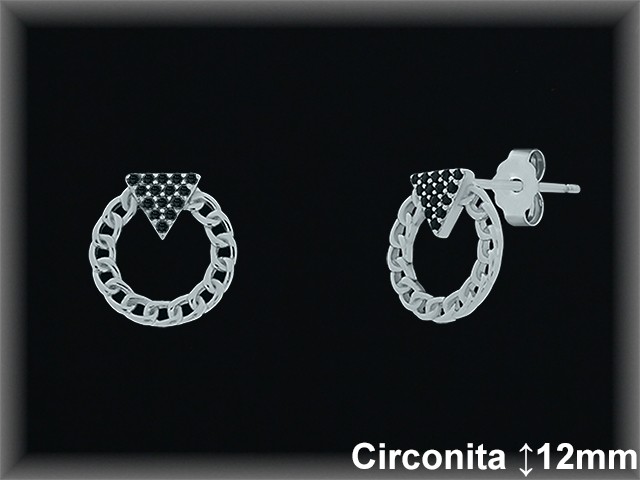 Pendientes de Plata al Por Mayor ref MZ587NE  Mayorista de Pendientes de Plata