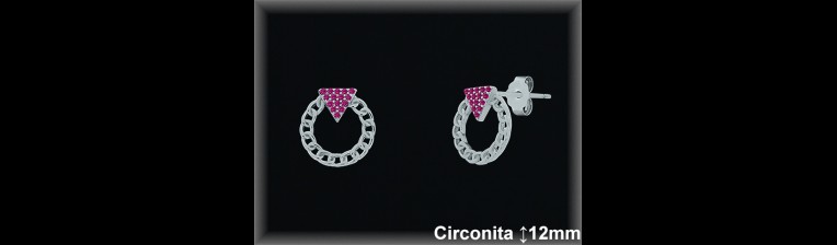 Pendientes de Plata al Por Mayor ref MZ587R  Mayorista de Pendientes de Plata