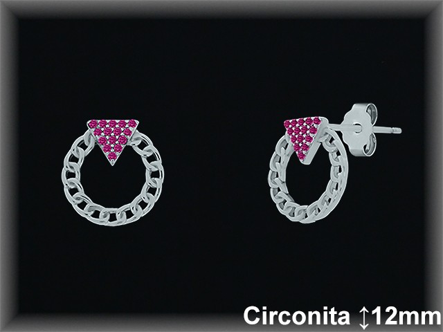 Pendientes de Plata al Por Mayor ref MZ587R  Mayorista de Pendientes de Plata