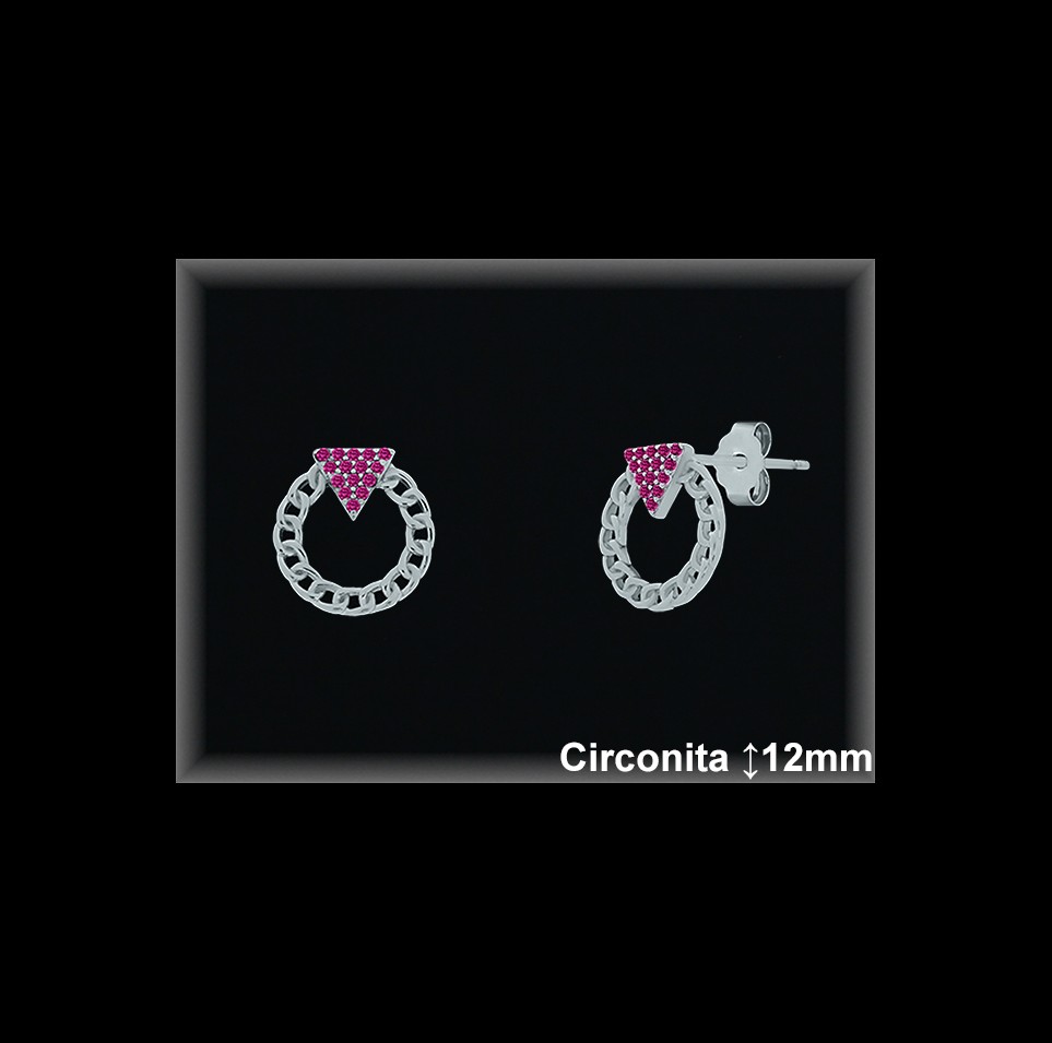 Pendientes de Plata al Por Mayor ref MZ587R  Mayorista de Pendientes de Plata
