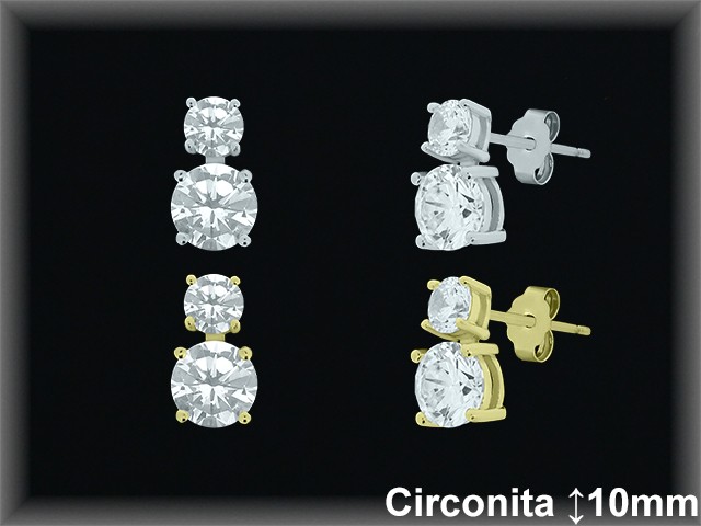 Pendientes de Plata al Por Mayor ref MZ740C  Mayorista de Pendientes de Plata