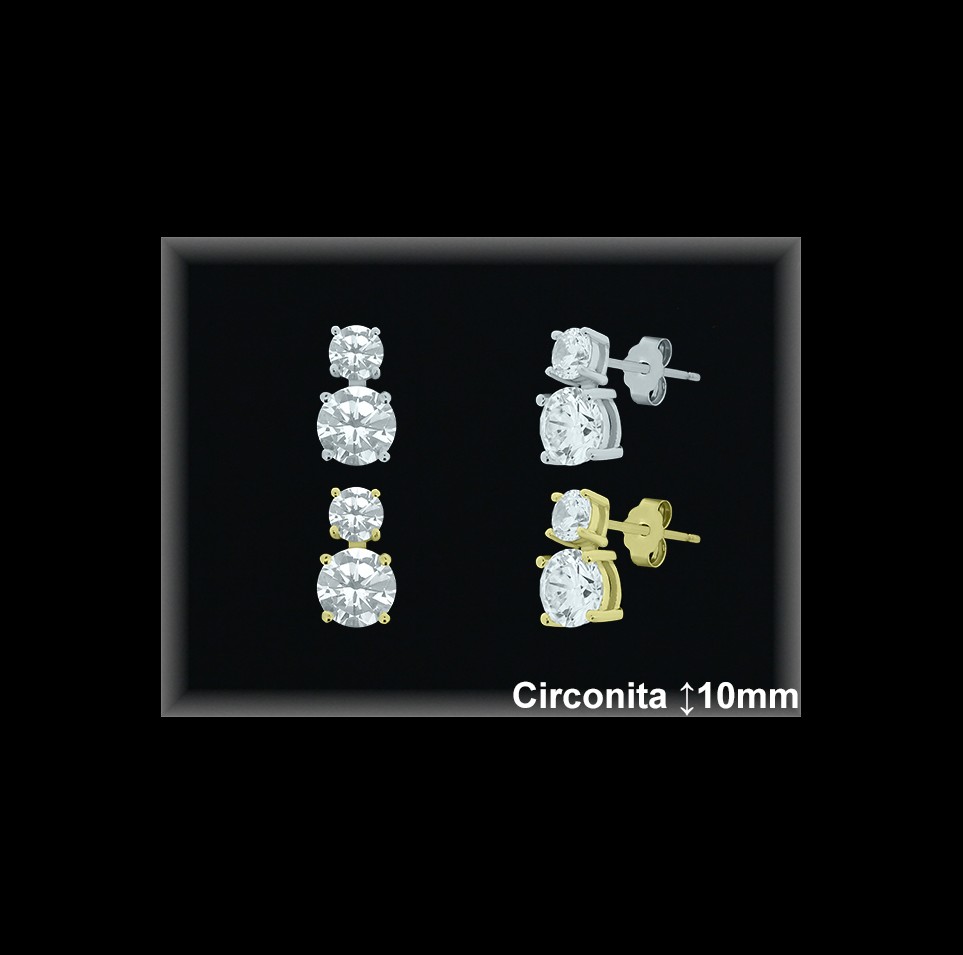 Pendientes de Plata al Por Mayor ref MZ740C  Mayorista de Pendientes de Plata
