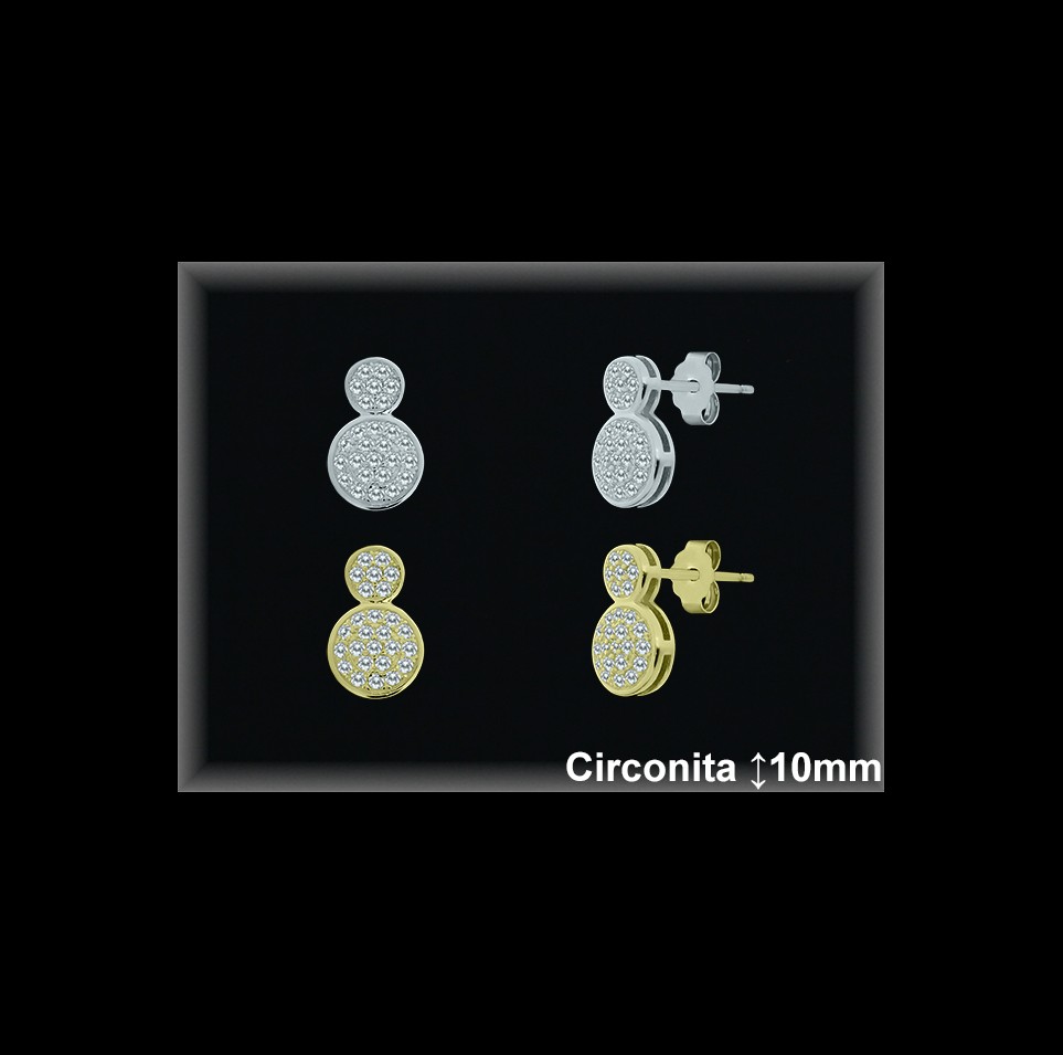 Pendientes de Plata al Por Mayor ref MZ748C  Mayorista de Pendientes de Plata