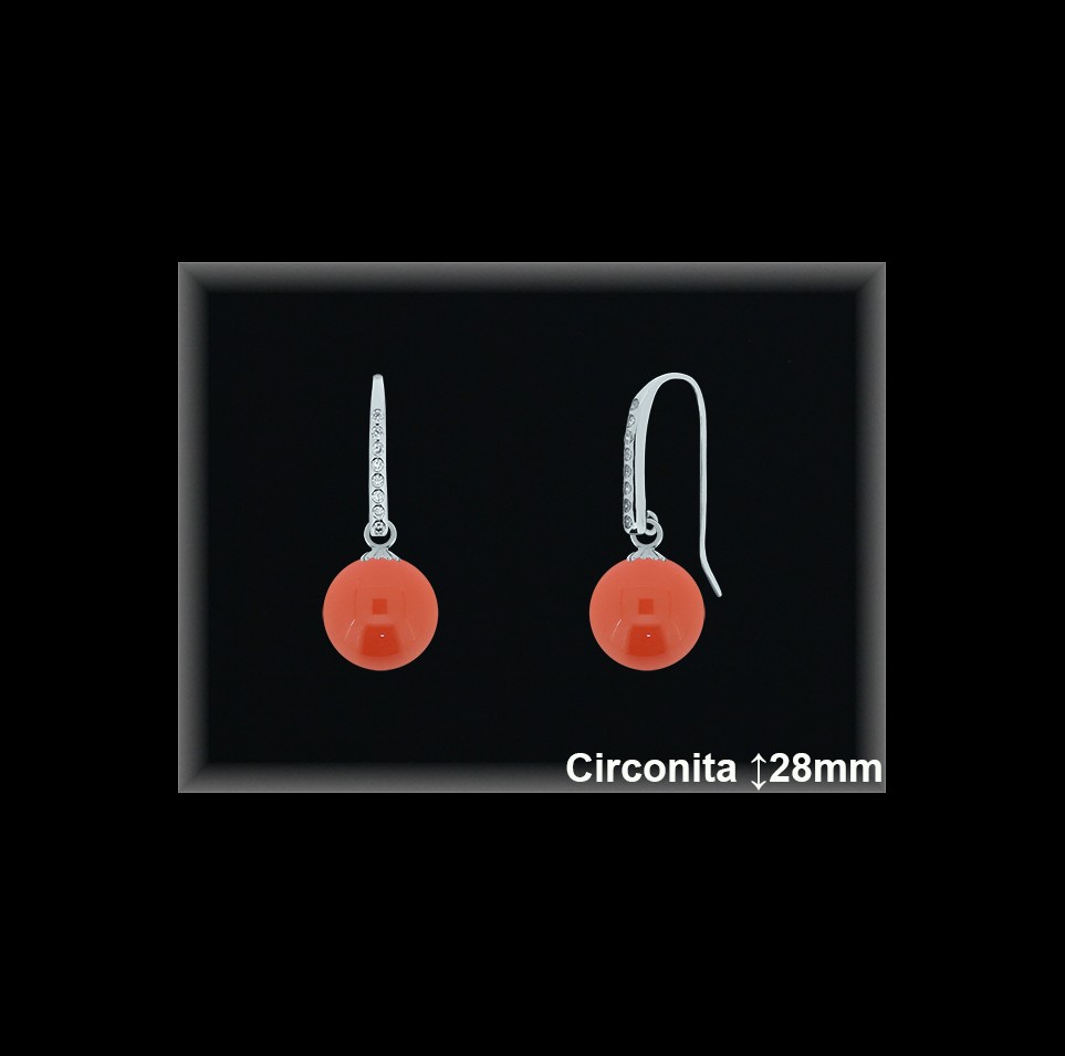 Pendientes de Plata al Por Mayor ref P8004R  Mayorista de pendientes de Plata
