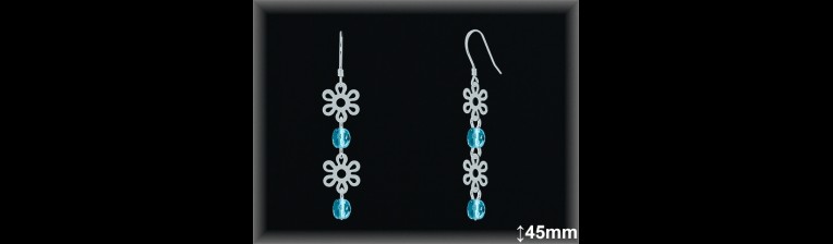 Mayorista de Plata en Pendientes ref P8007G  Pendientes de Plata al por Mayor