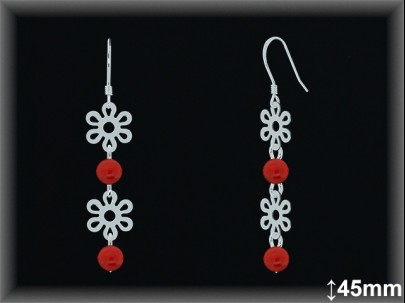 Mayorista de Plata en Pendientes ref P8007RC  Pendientes de Plata al por Mayor